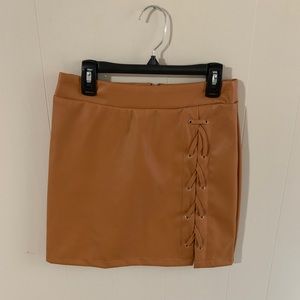 Leather skirt